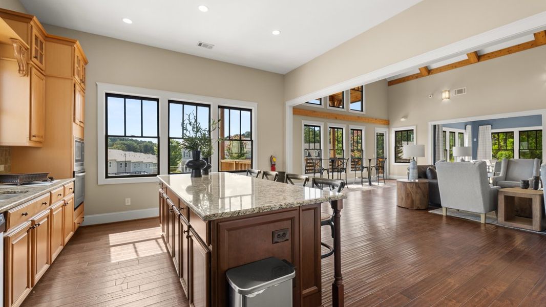 Furnished interior in a model home at Mountain Park in Dahlonega (Image 48).