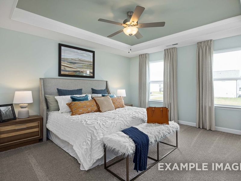 Furnished interior in a model home at Woodland Crossing in Zebulon (Image 38). Furnished interior in a model home at Woodland Crossing in Zebulon (Image 38).