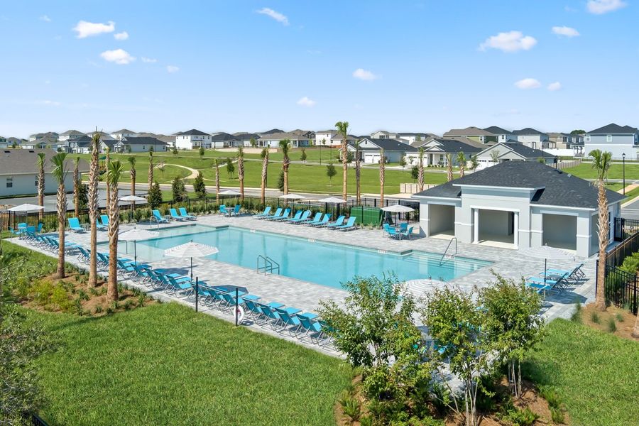 Community pool and cabana Community pool and cabana