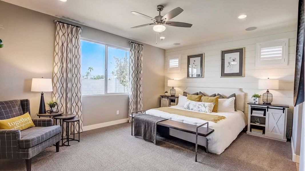Furnished interior in a model home at Silver Cross Castillo Collection in San Tan Valley (Image 6).