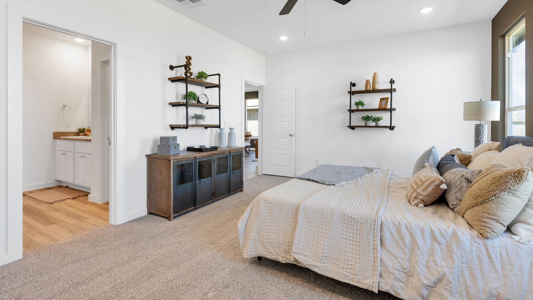 Furnished interior in a model home at Terra Vista in Lubbock (Image 15).