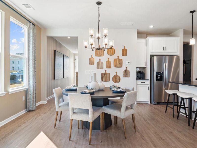 Furnished interior in a model home at Lake Shore in Winder (Image 4).