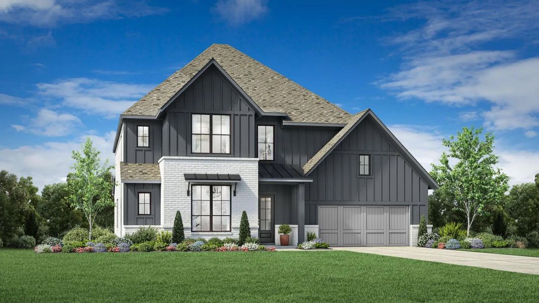 Street view of homes within the Landmark master-planned community in Denton, TX (Image 14).