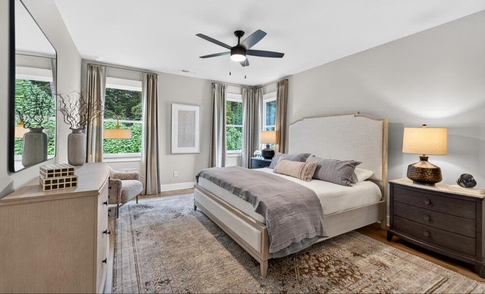 Furnished interior in a model home at Arbor West in Dawsonville (Image 23).