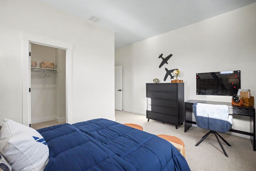 Furnished interior in a model home at Jackson Creek in Monument (Image 106).