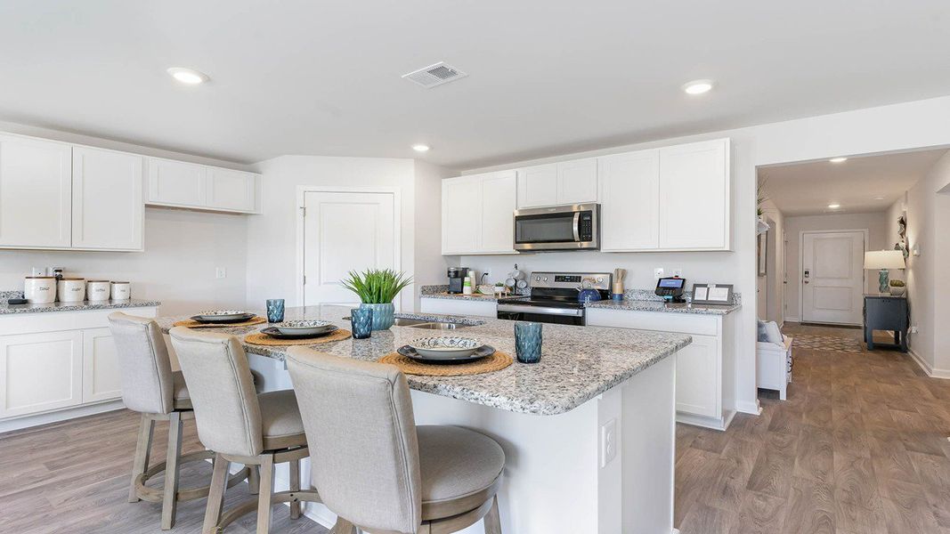 Furnished interior in a model home at Sandpiper Place in Myrtle Beach (Image 6). Furnished interior in a model home at Sandpiper Place in Myrtle Beach (Image 6).