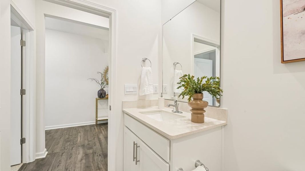 Furnished interior in a model home at The Villas at Laurel Oaks in Sanford (Image 30).