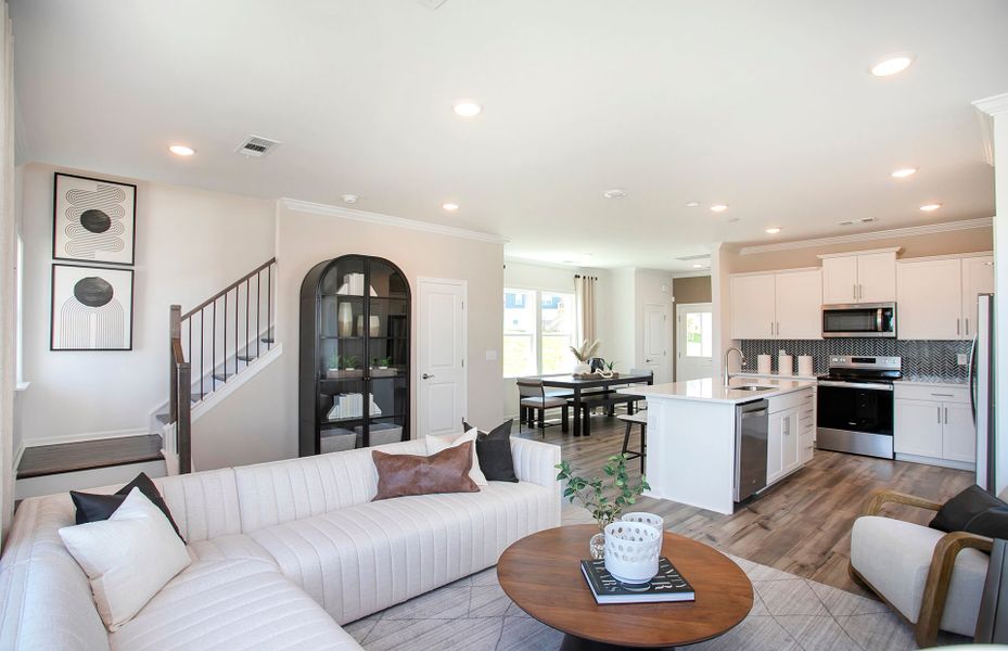 Grifton Open Concept Main Living Area in Hamlet at Carothers Crossing