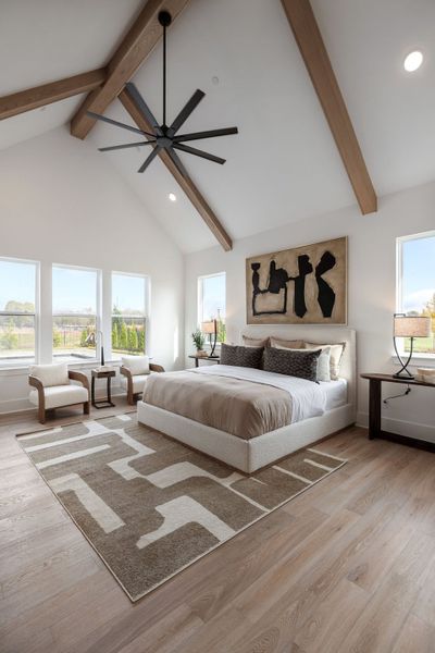 Furnished interior in a model home at Hamilton in Franklin (Image 17).