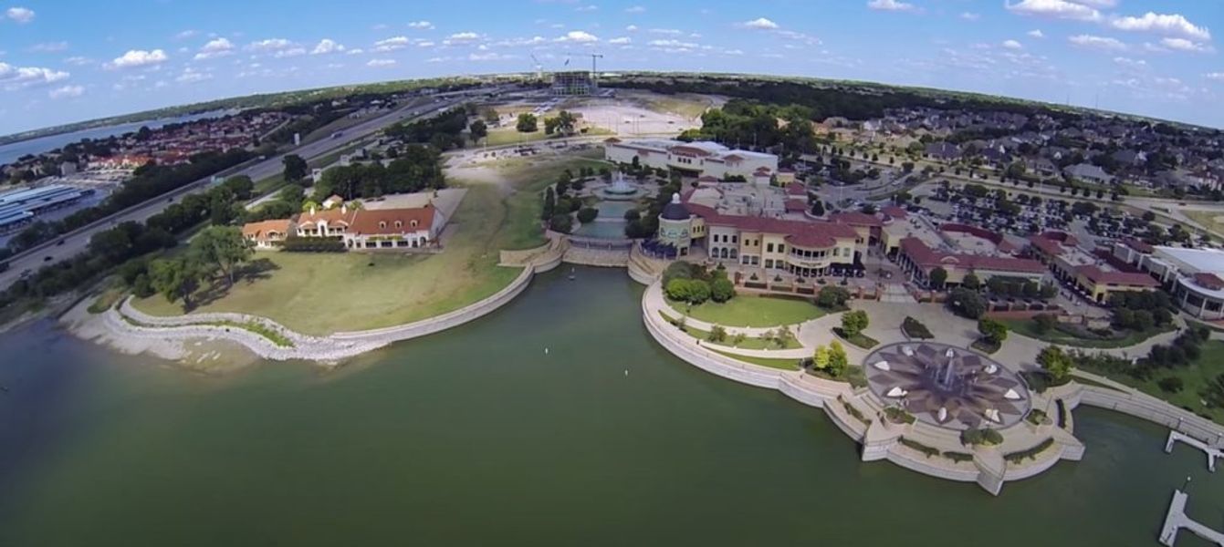Aerial view of the The Highlands community in Rockwall, TX, showing layout and nearby surroundings (Image 13). Aerial view of the The Highlands community in Rockwall, TX, showing layout and nearby surroundings (Image 13).