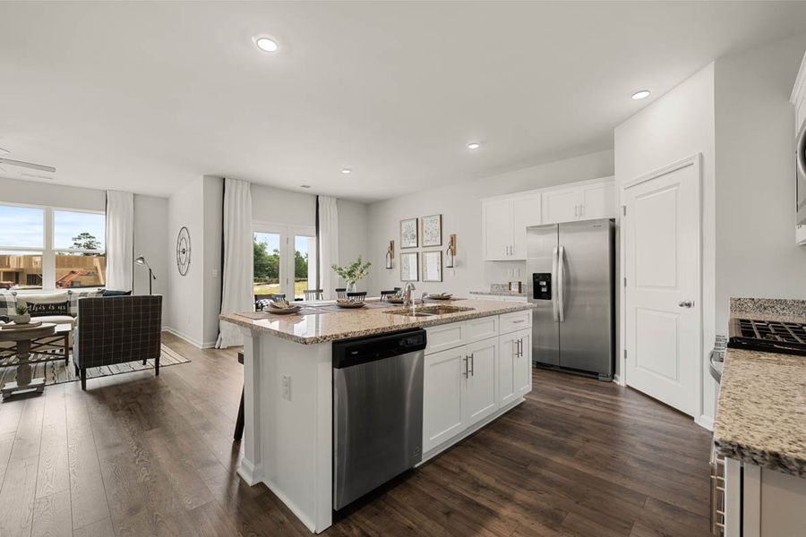 Furnished interior in a model home at Chukker Creek Landing in Aiken (Image 4). Furnished interior in a model home at Chukker Creek Landing in Aiken (Image 4).