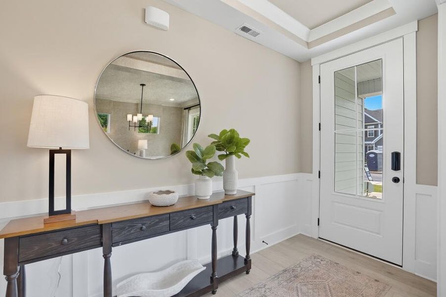 Furnished interior in a model home at Arbordale in Blythewood (Image 2).