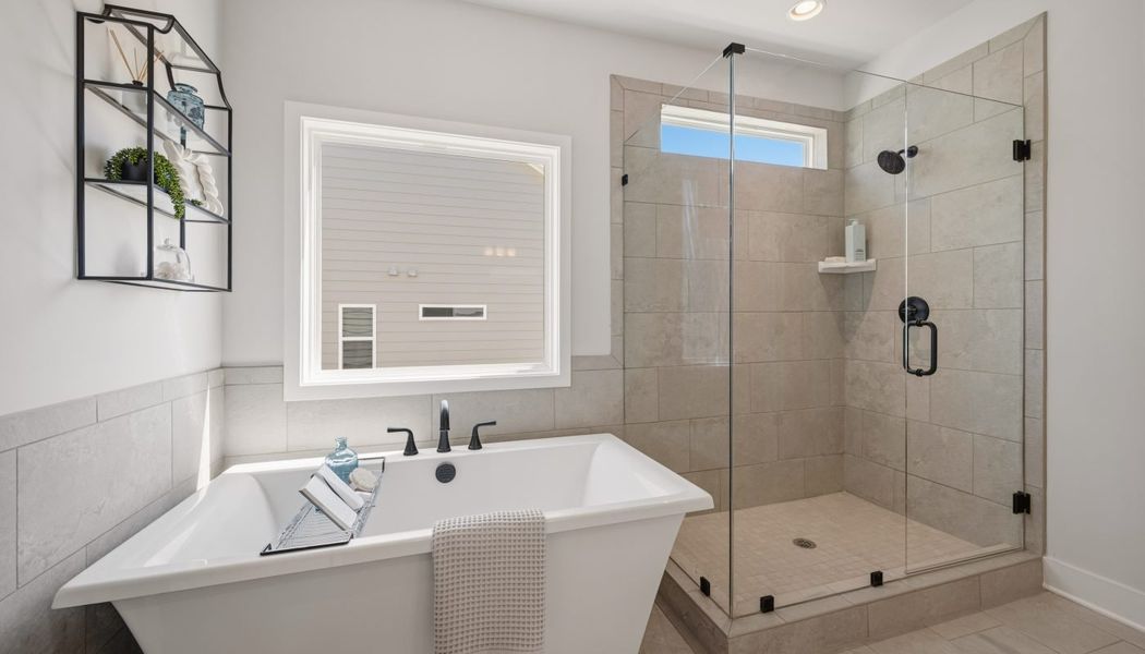 Furnished interior in a model home at Garland Meadows in Cartersville (Image 9).