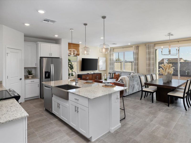 Furnished interior in a model home at Bella Vista Farms Estate Series in Queen Creek (Image 22). Furnished interior in a model home at Bella Vista Farms Estate Series in Queen Creek (Image 22).