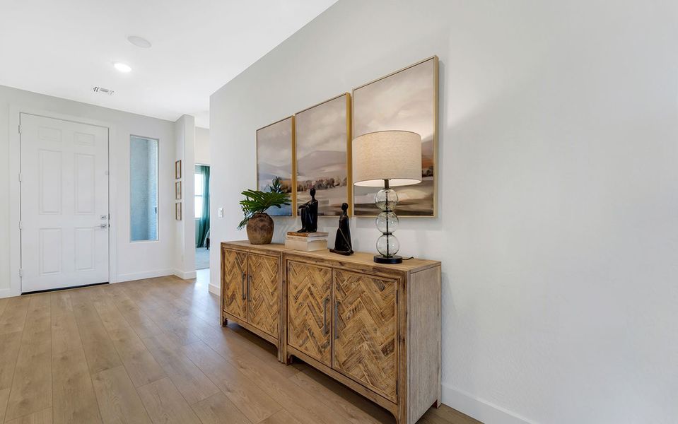 Furnished interior in a model home at Rancho Santa Rosa in Maricopa (Image 3).