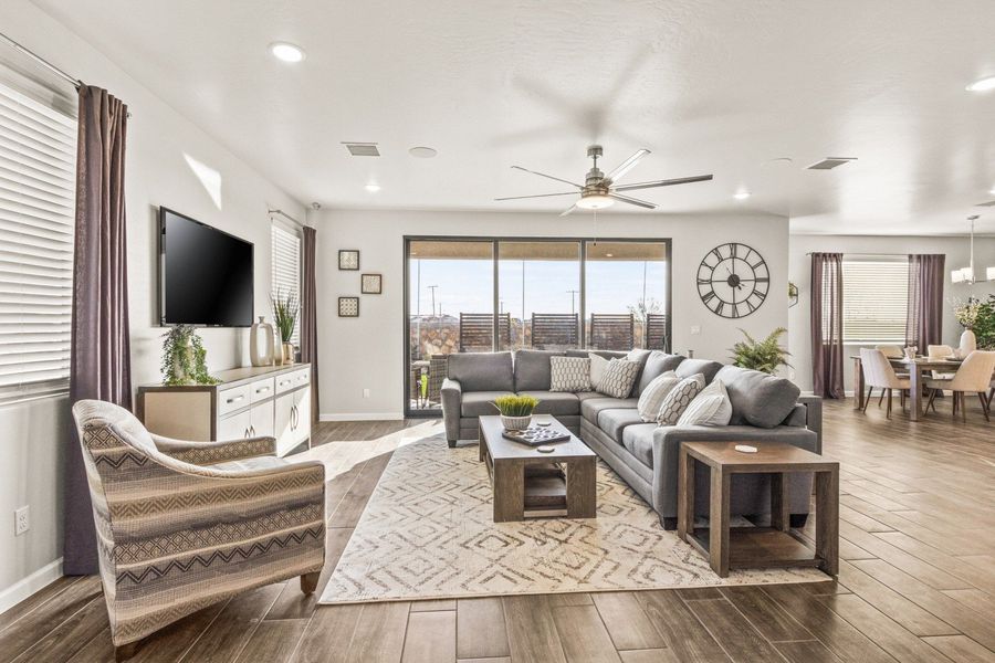 Furnished interior in a model home at Hillside Park in El Paso (Image 37).