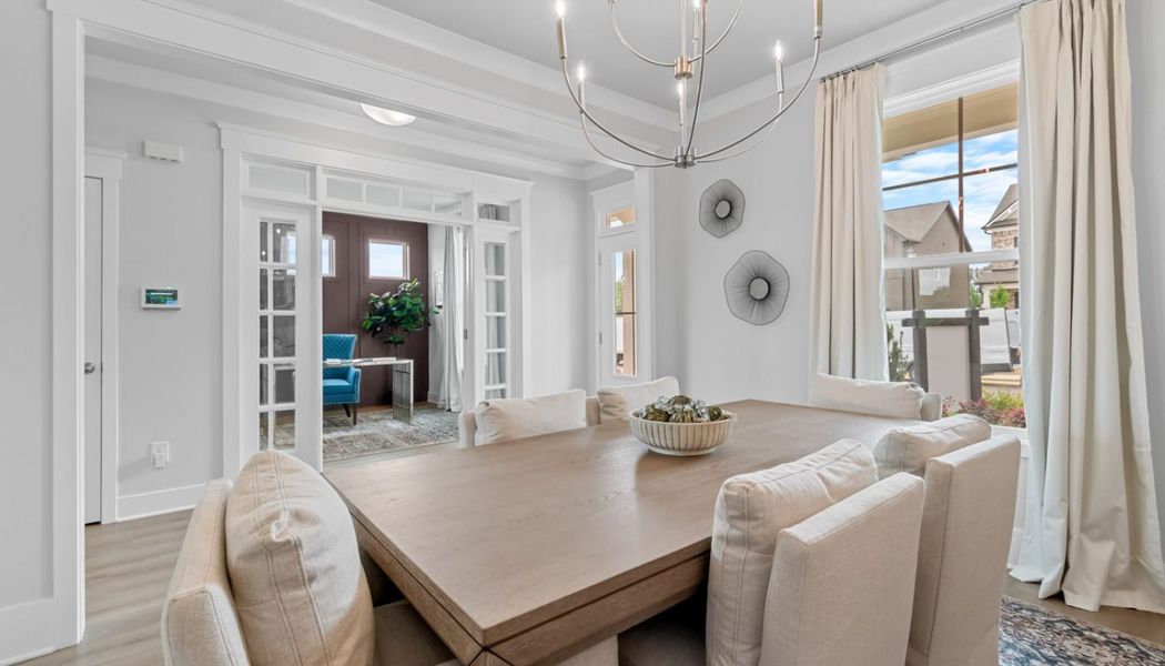 Furnished interior in a model home at Summerlin in Winder (Image 6).