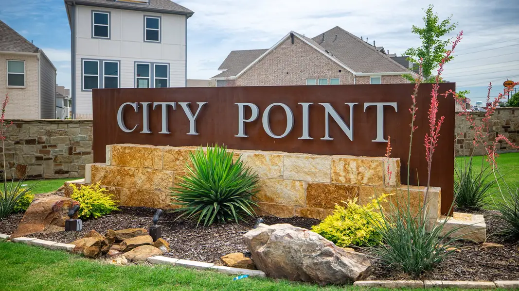 Entrance to the City Point community in North Richland Hills, TX, featuring signage and landscaping (Image 2).