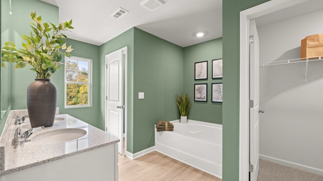 Furnished interior in a model home at Hughes Court in Dawsonville (Image 15).