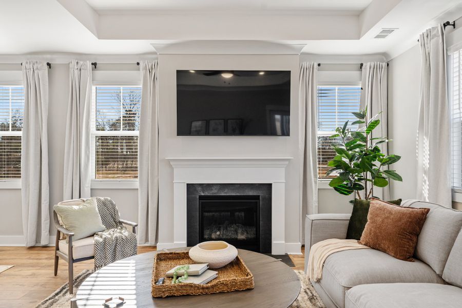 Furnished interior in a model home at The Meadows at Midway in Anderson (Image 22). Furnished interior in a model home at The Meadows at Midway in Anderson (Image 22).