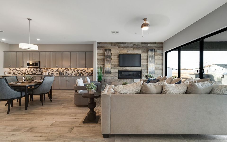 Furnished interior in a model home at Heritage Pointe in Chino Valley (Image 24).