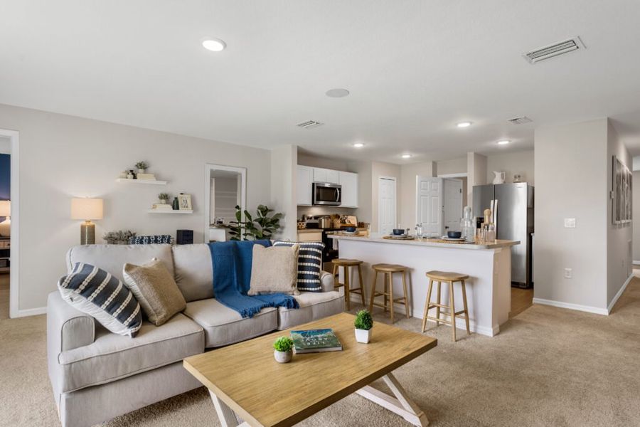 Furnished interior in a model home at LaBelle in Labelle (Image 4).