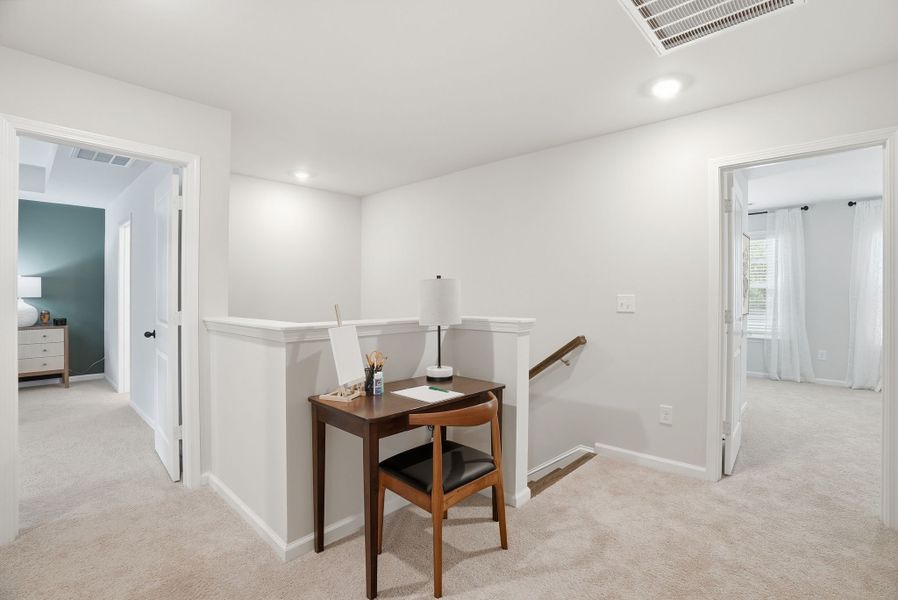 Furnished interior in a model home at Broadway Lake in Anderson (Image 35).