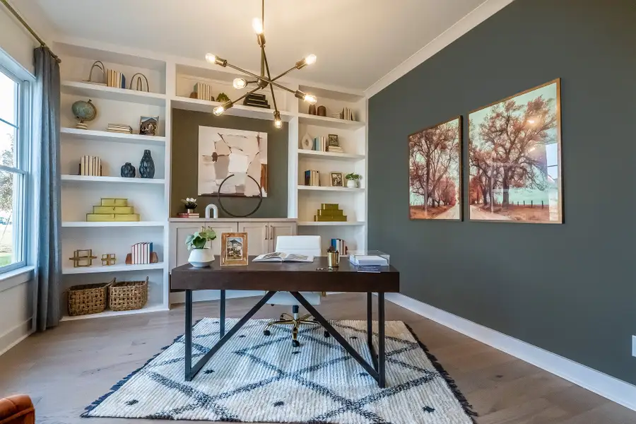 Furnished interior in a model home at Ellis in Marietta (Image 8).