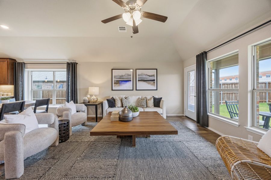 Furnished interior in a model home at Hunters Ridge in Crowley (Image 11).