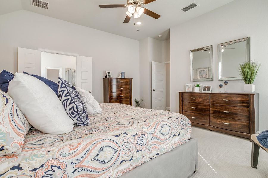 Furnished interior in a model home at Mallard Point in Greenville (Image 29).