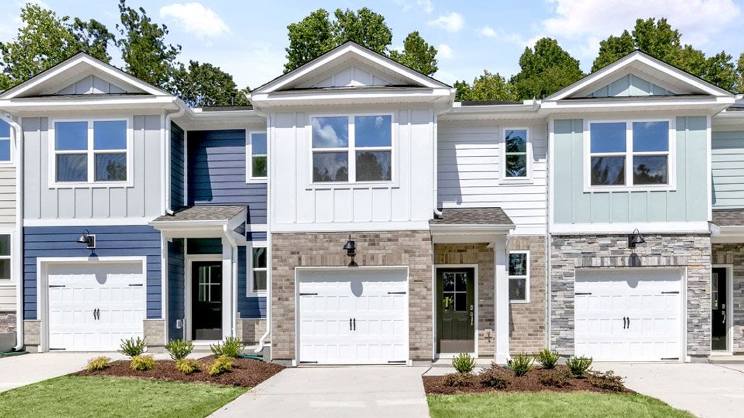 Front exterior of a home in the The Townes at Bexford community, located in Willow Spring, NC (Image 9).