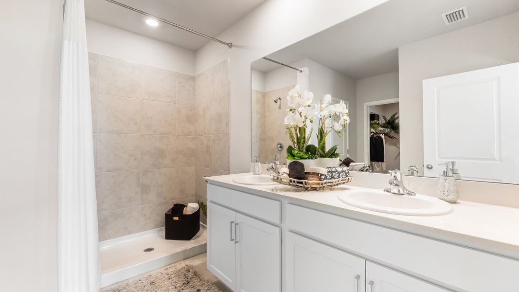 Furnished interior in a model home at Palmetto Landing at Babcock Ranch Express in Punta Gorda (Image 25).