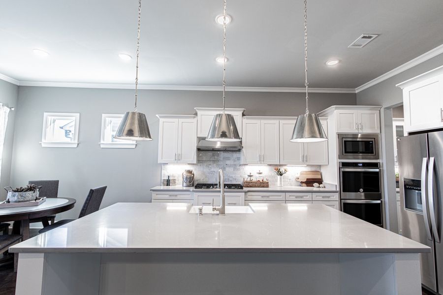 Furnished interior in a model home at Georgetown in Collierville (Image 24).