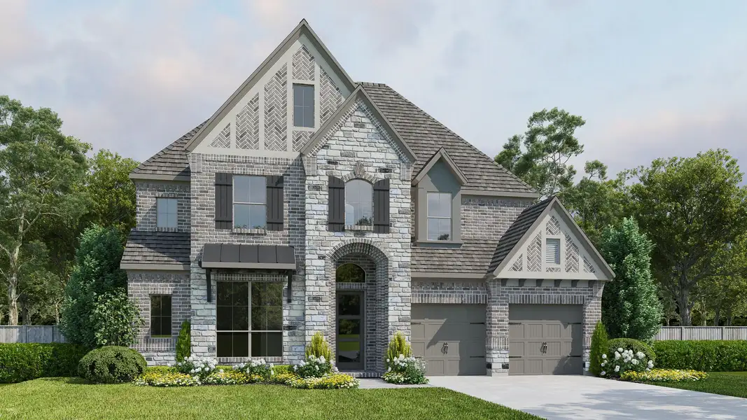 Front exterior of a home in the Midline 55' community, located in Houston, TX (Image 3).