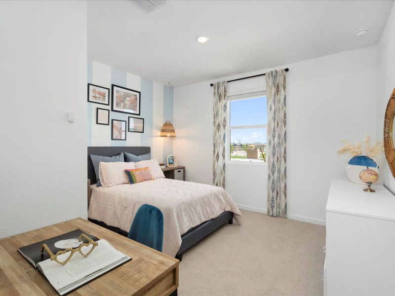 Furnished interior in a model home at White Tank Foothills Reserve Series in Waddell (Image 20). Furnished interior in a model home at White Tank Foothills Reserve Series in Waddell (Image 20).