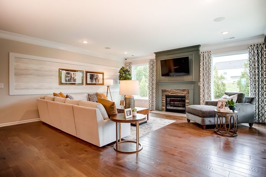 Furnished interior in a model home at Academy Park in Beaufort (Image 4). Furnished interior in a model home at Academy Park in Beaufort (Image 4).