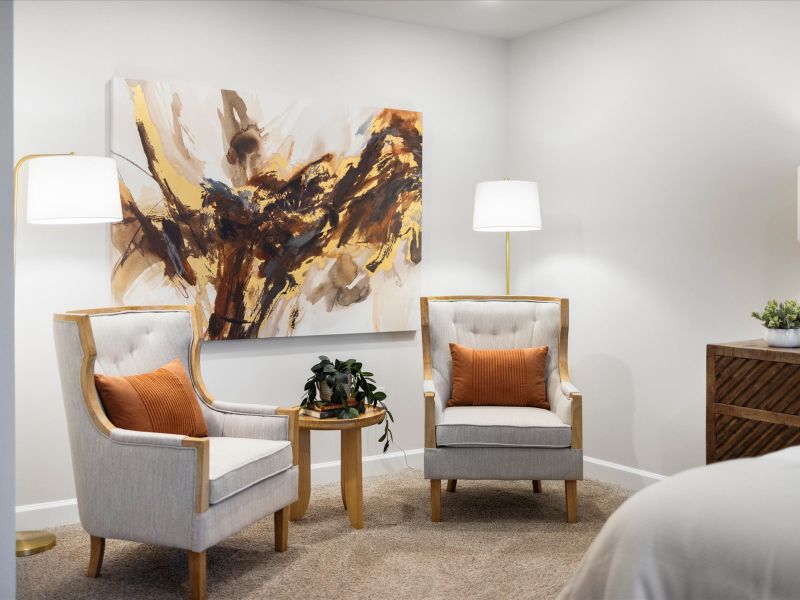 Furnished interior in a model home at Maxwell Commons in Easley (Image 16).