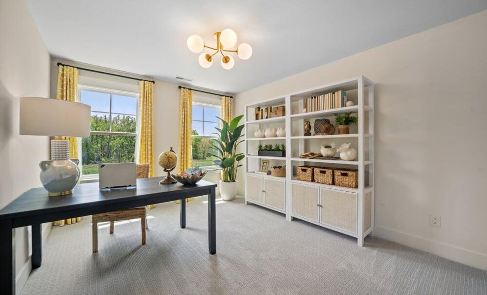 Furnished interior in a model home at Monterra in Kernersville (Image 18).