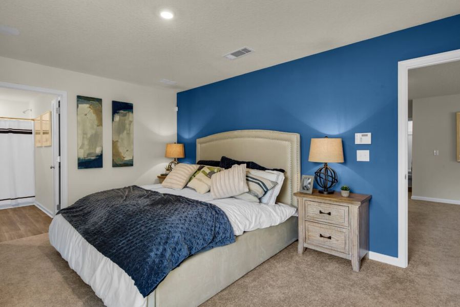 Furnished interior in a model home at Cochran Commons in Milton (Image 27).
