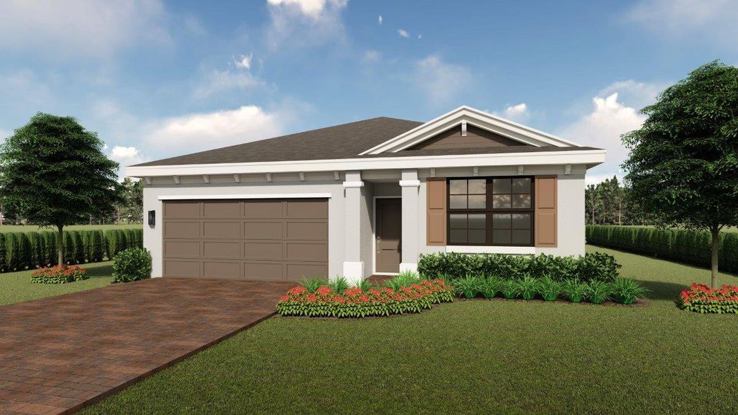 Front exterior of a home in the Juniper Cove community, located in Homestead, FL (Image 2). Front exterior of a home in the Juniper Cove community, located in Homestead, FL (Image 2).