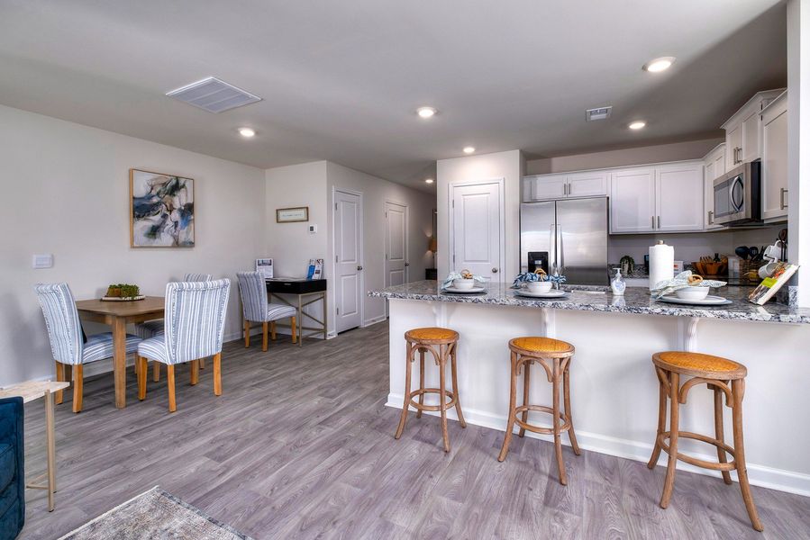 Furnished interior in a model home at Wall Street in Sumter (Image 14).
