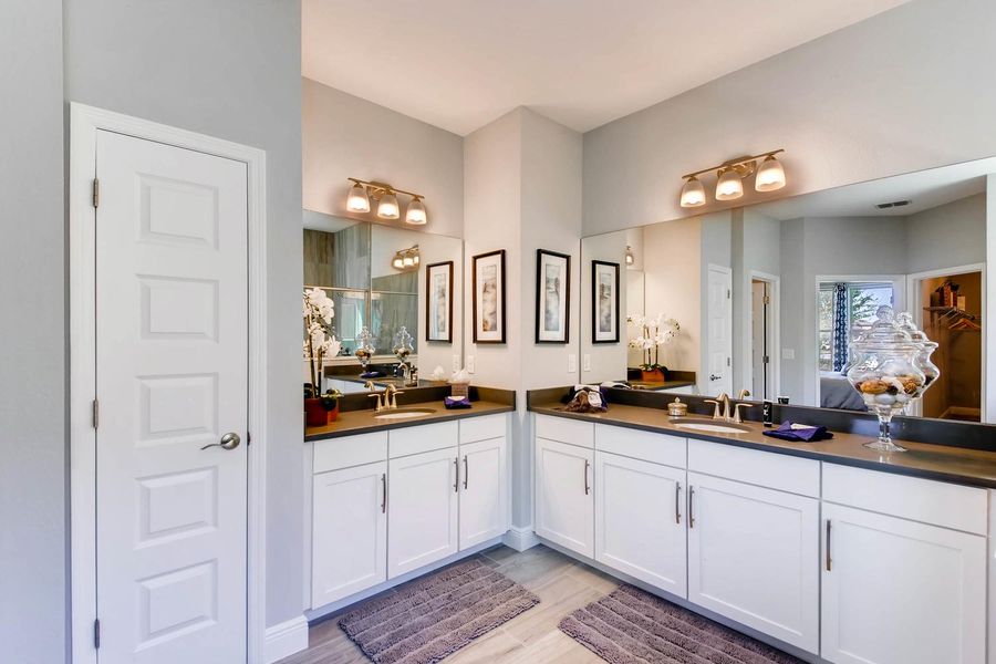 Furnished interior in a model home at Waterleigh in Winter Garden (Image 44).