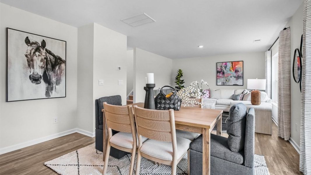 Furnished interior in a model home at Lawson Glen in Clayton (Image 22).