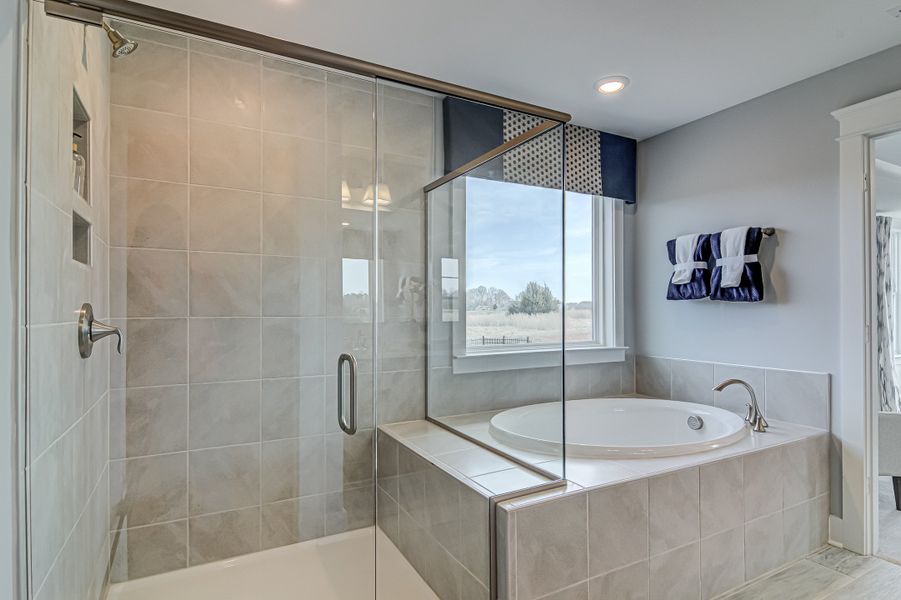 Furnished interior in a model home at Verona in Burlington (Image 12).