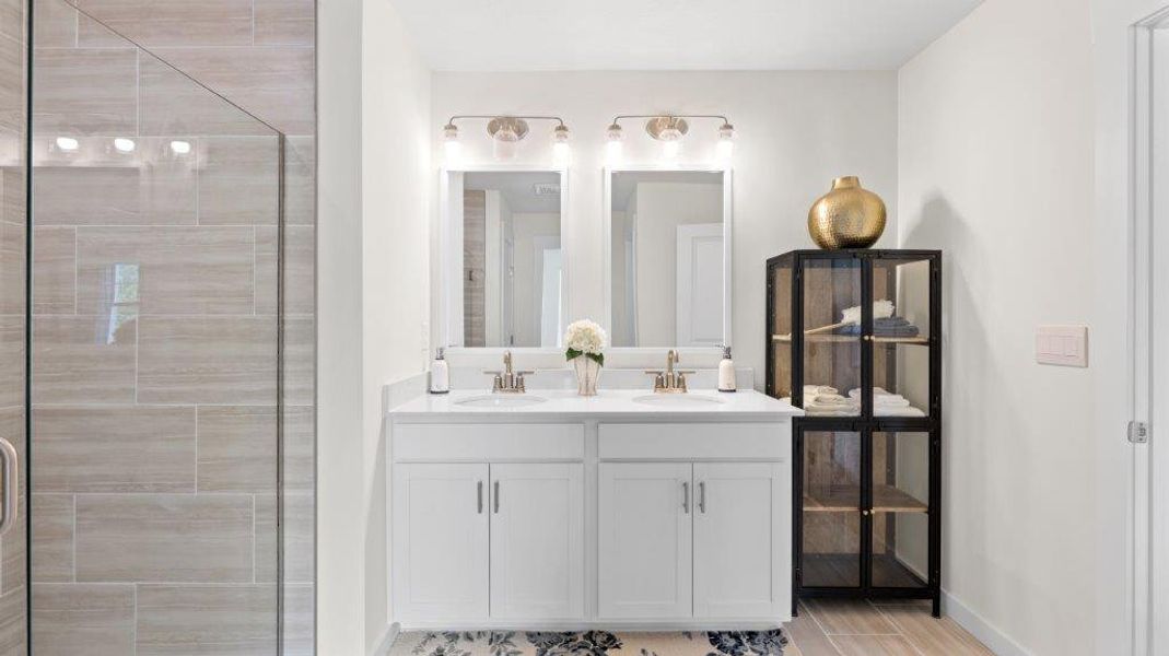 Furnished interior in a model home at Harbor Crest in Ooltewah (Image 35).