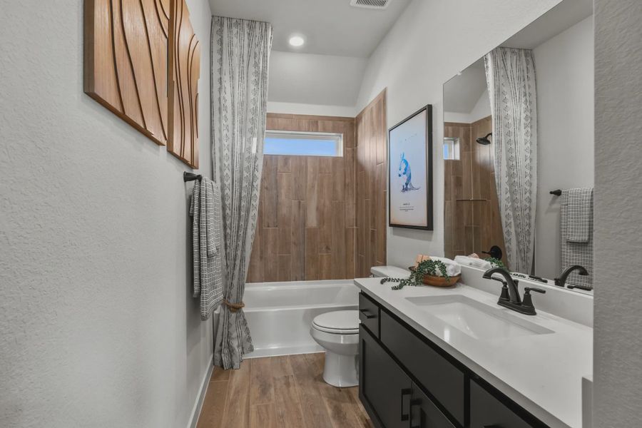Furnished interior in a model home at Confluence in Marion (Image 29).