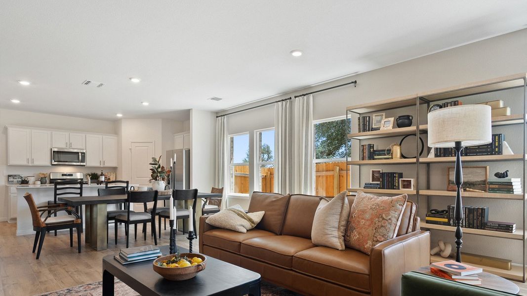 Furnished interior in a model home at Rosenbusch Ranch in Leander (Image 74).