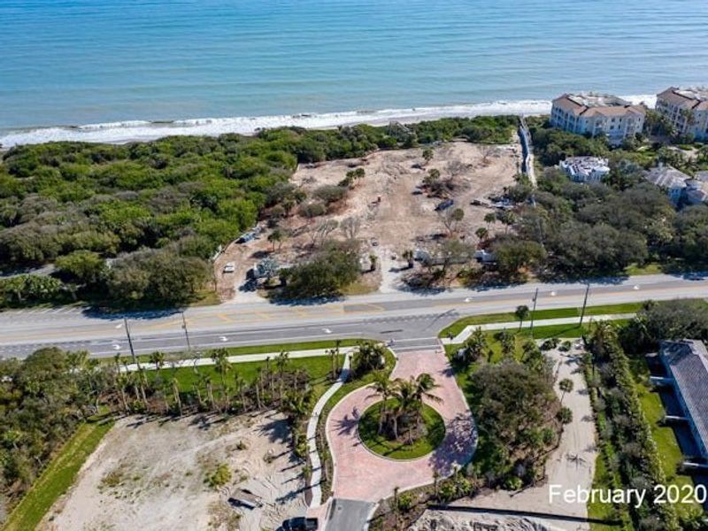 Site preparation and early development at The Strand in Vero Beach, FL (Image 102).