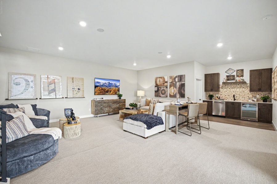 Furnished interior in a model home at Jackson Creek in Monument (Image 99).