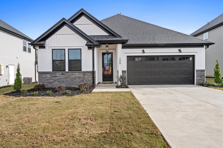 Front exterior of a home in the The Oaks at Midway community, located in Anderson, SC (Image 10). Front exterior of a home in the The Oaks at Midway community, located in Anderson, SC (Image 10).